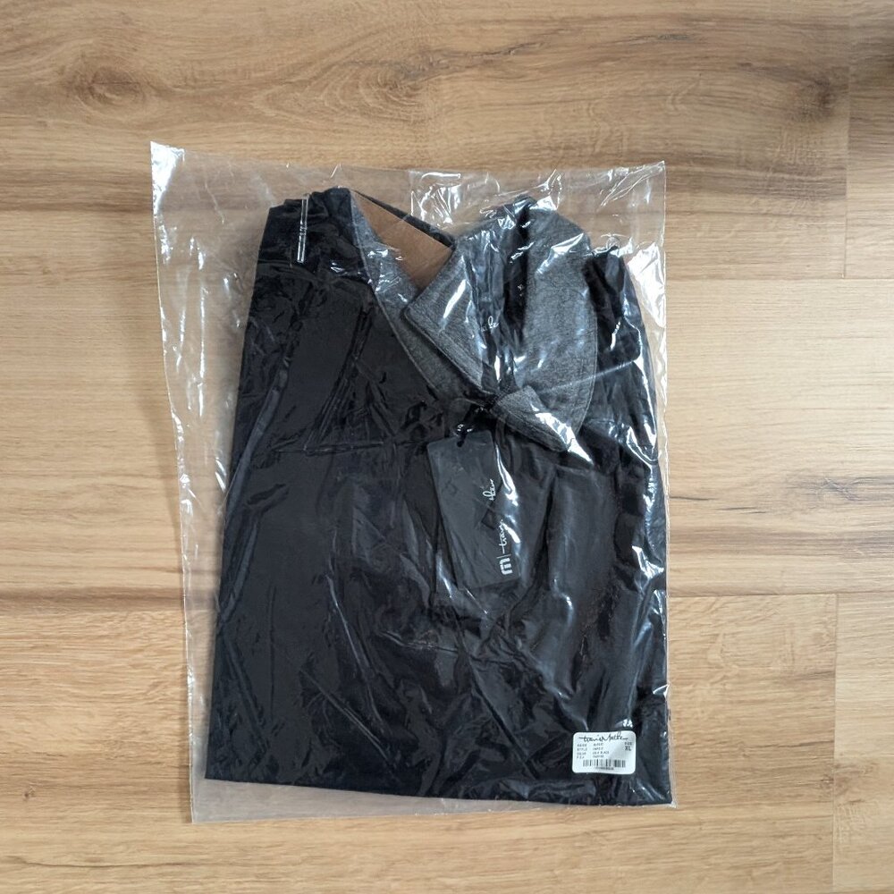 NWT TravisMathew “Rupert” Polo – black with grey collar – XL - Picture 5 of 6